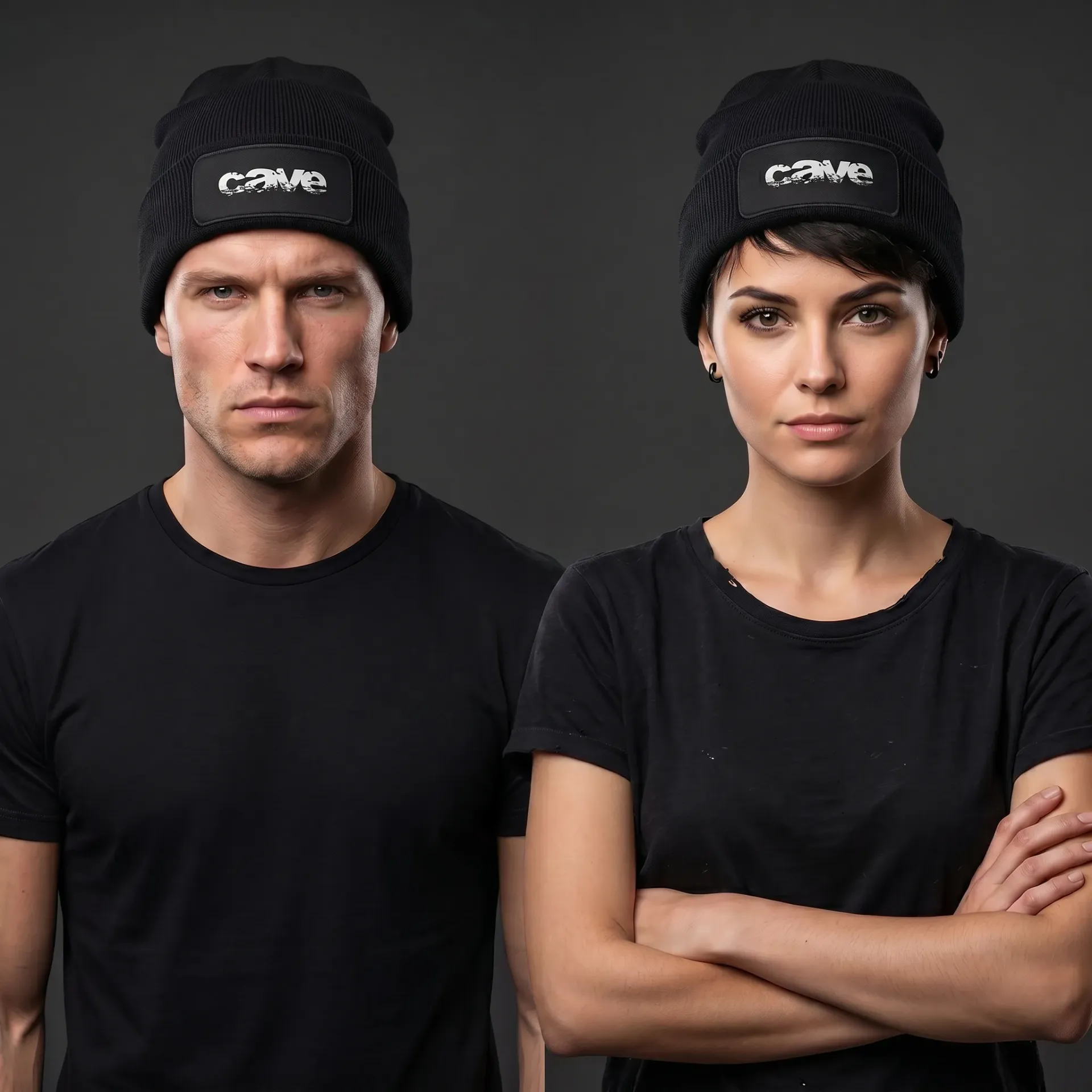 CAVE Patch Beanie (Schwarz)