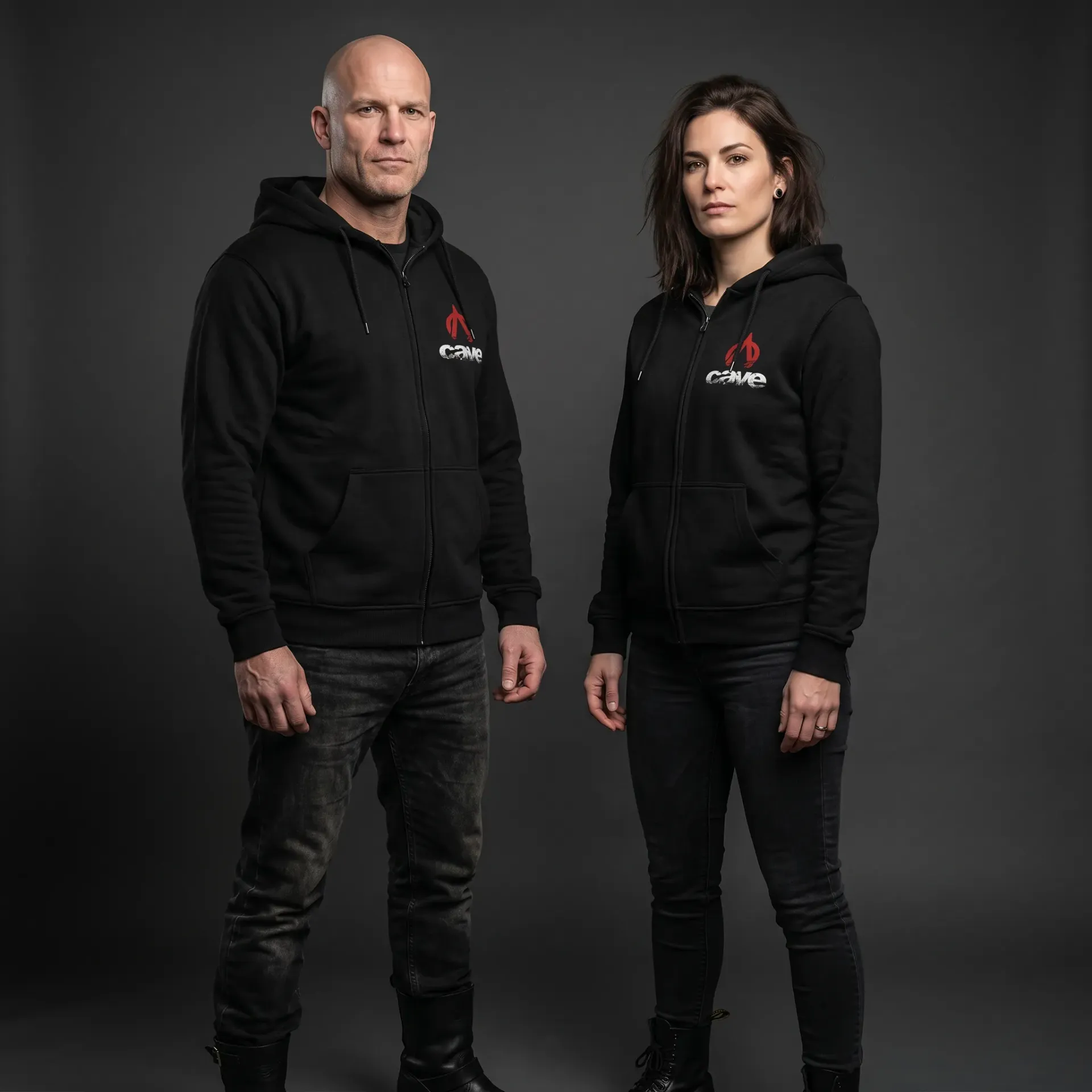 CAVE Heavy Zip-Hoodie 1 (Schwarz, S)