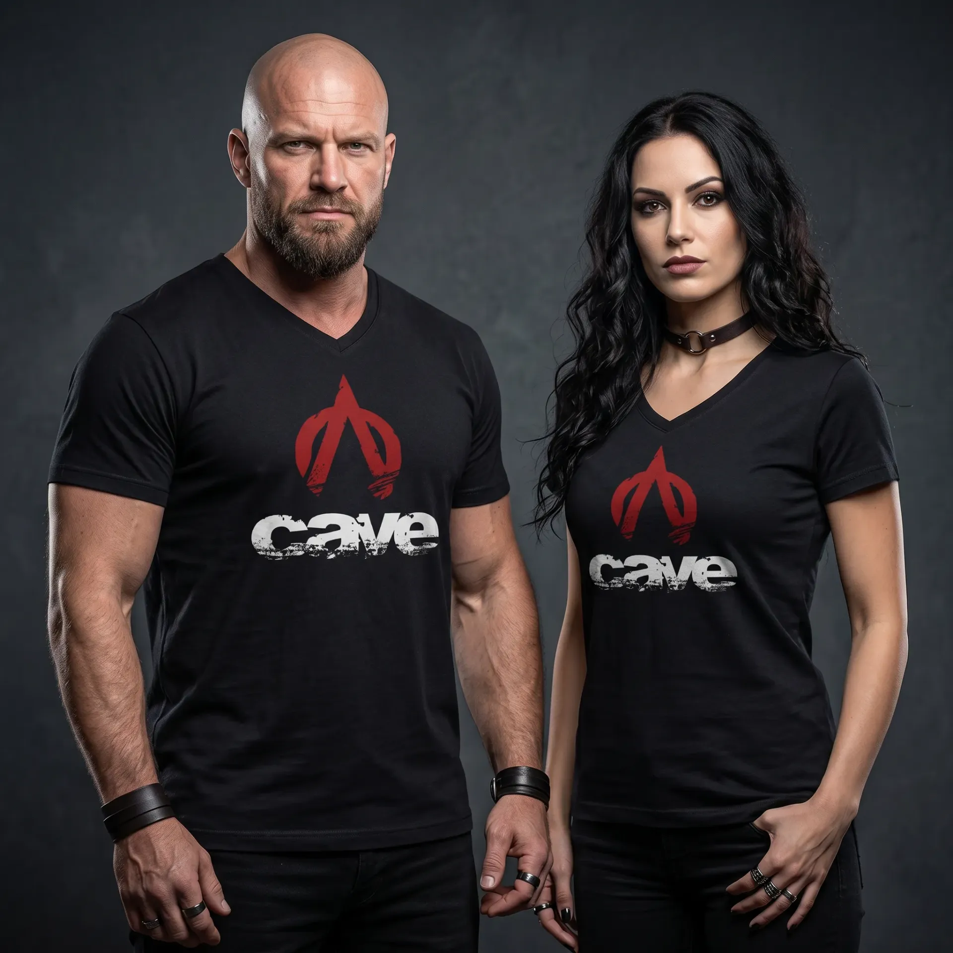 T-Shirt V-Neck FAIR WEAR (Schwarz, S)